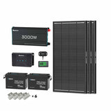 5.12kWh Power Kit | 200Ah LiFePO4 Batteries, 3000W Inverter