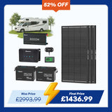 5.12kWh Power System | 200Ah LiFePO4 Batteries, 3000W Inverter