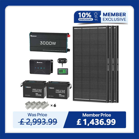 5.12kWh Power Kit | 200Ah LiFePO4 Batteries, 3000W Inverter