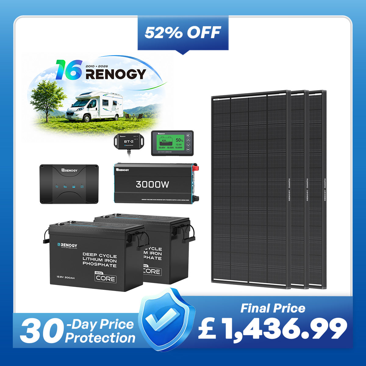 12V 60 Amp Charge Controller, 60A MPPT Charge Controller|Renogy UK