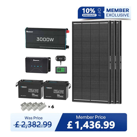 5.12kWh Power Kit | 200Ah LiFePO4 Batteries, 3000W Inverter