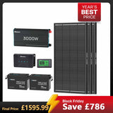 5.12kWh Power Kit | 200Ah LiFePO4 Batteries, 3000W Inverter