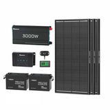 5.12kWh Power System | 200Ah LiFePO4 Batteries, 3000W Inverter
