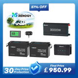 5.12kWh Power System | 200Ah LiFePO4 Batteries, 3000W Inverter