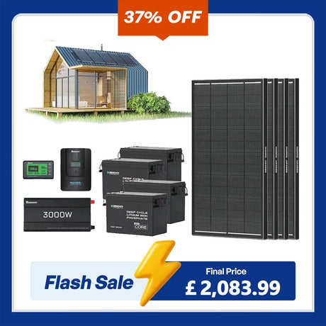 10.24kWh Off-Grid Power Kit | 3000W Inverter, 60A MPPT