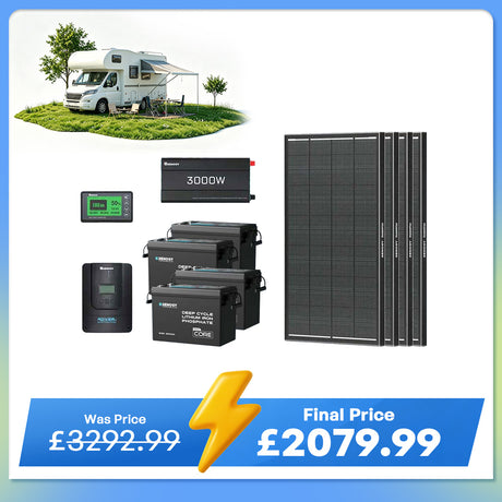 10.24kWh Off-Grid Power Kit | 3000W Inverter, 60A MPPT