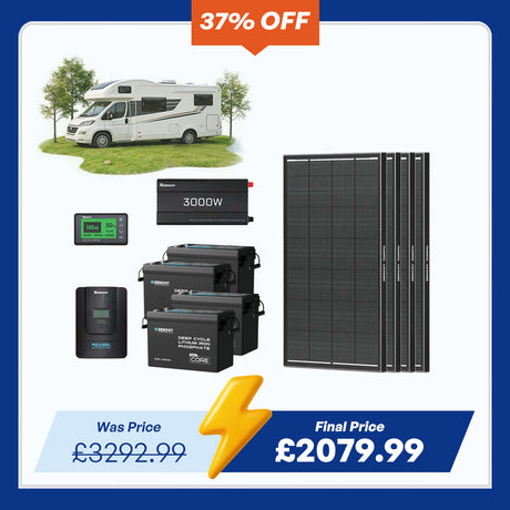 10.24kWh Off-Grid Power Kit | 3000W Inverter, 60A MPPT