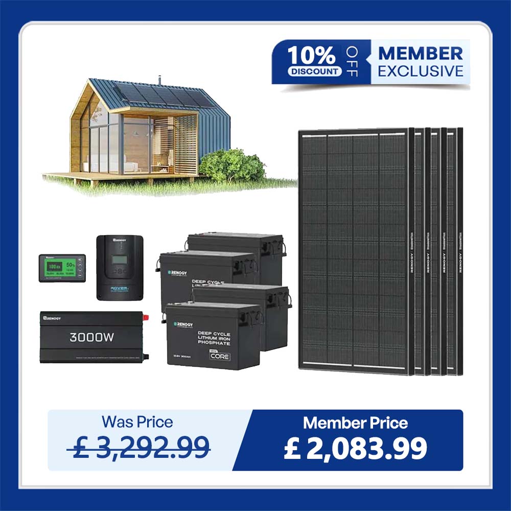 10.24kWh Off-Grid Power Kit | 3000W Inverter, 60A MPPT