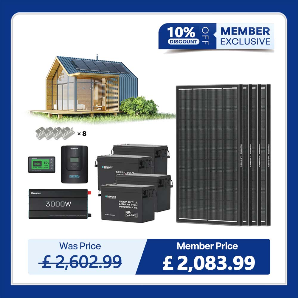 10.24kWh Off-Grid Power Kit | 3000W Inverter, 60A MPPT