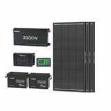 5.12kWh Power Kit | 200Ah LiFePO4 Batteries, 3000W Inverter