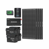 10.24kWh Off-Grid Power Kit | 3000W Inverter, 60A MPPT