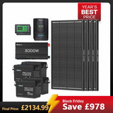 10.24kWh Off-Grid Power Kit | 3000W Inverter, 60A MPPT