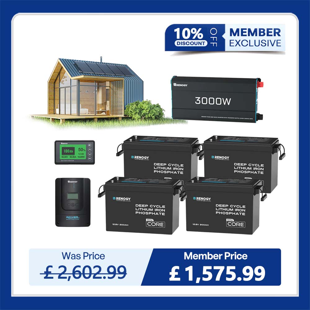 10.24kWh Off-Grid Power Kit | 3000W Inverter, 60A MPPT