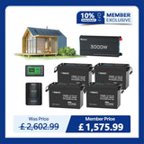 10.24kWh Off-Grid Power Kit | 3000W Inverter, 60A MPPT