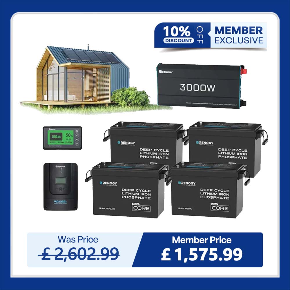 10.24kWh Off-Grid Power Kit | 3000W Inverter, 60A MPPT