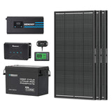 3.84kWh Motorhome Power Kit | 300Ah LiFePO4 Battery, 2000W Inverter