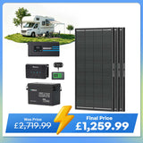 3.84kWh Hybrid Power Kit | 2000W Inverter Charger, 300Ah LiFePO4 Battery