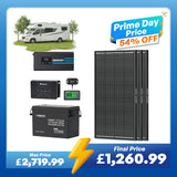 3.84kWh Hybrid Power Kit | 2000W Inverter Charger, 300Ah LiFePO4 Battery