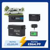 3.84kWh Hybrid Power Kit | 2000W Inverter Charger, 300Ah LiFePO4 Battery