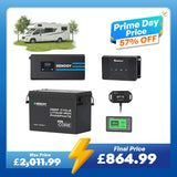 3.84kWh Hybrid Power Kit | 2000W Inverter Charger, 300Ah LiFePO4 Battery