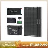 3.84kWh Motorhome Power Kit | 300Ah LiFePO4 Battery, 2000W Inverter