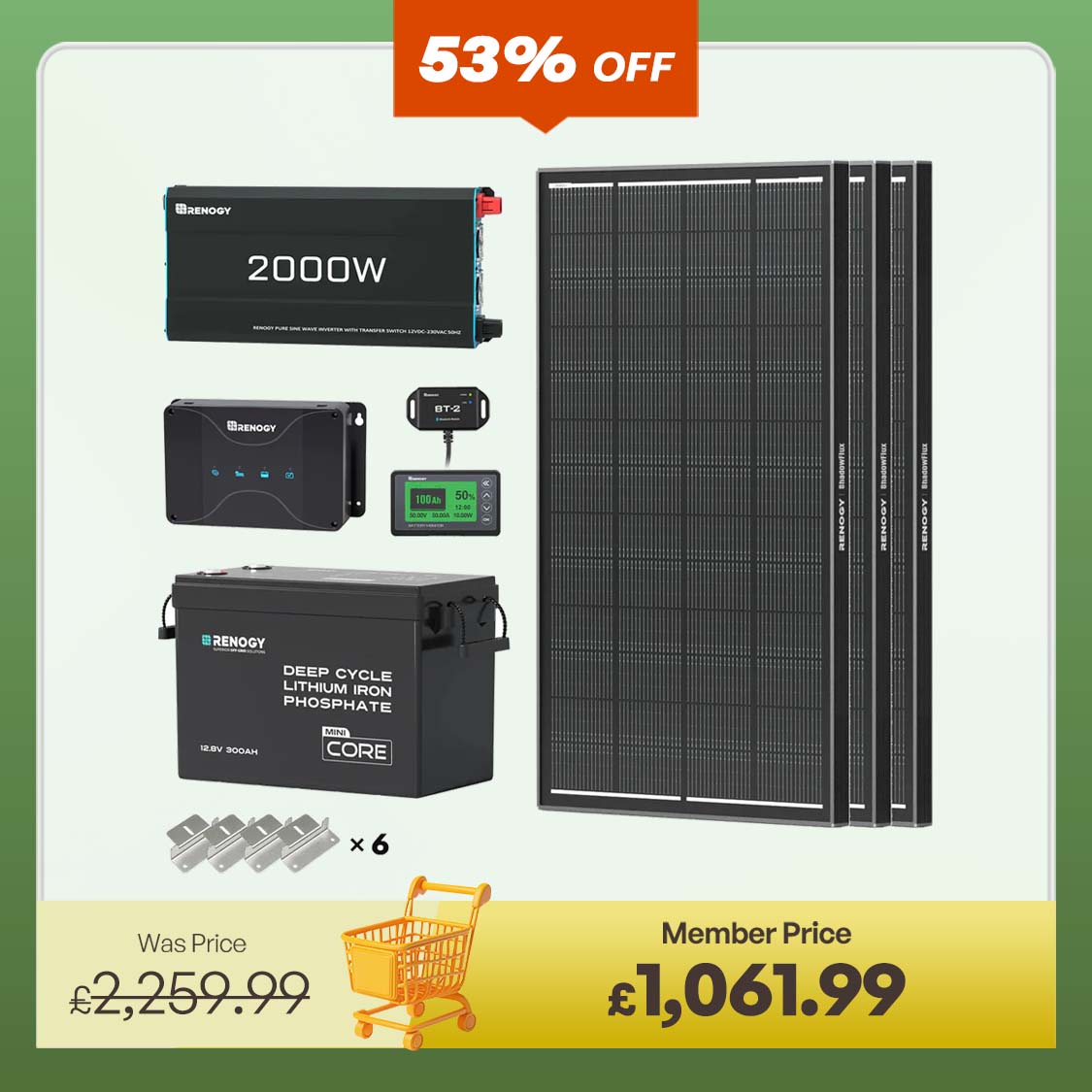 3.84kWh Motorhome Power Kit