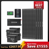 15.36kWh Off-Grid Power Kit | 3000W Inverter, 60A MPPT