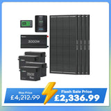 15.36kWh Off-Grid Power Kit | 3000W Inverter, 300Ah Batteies