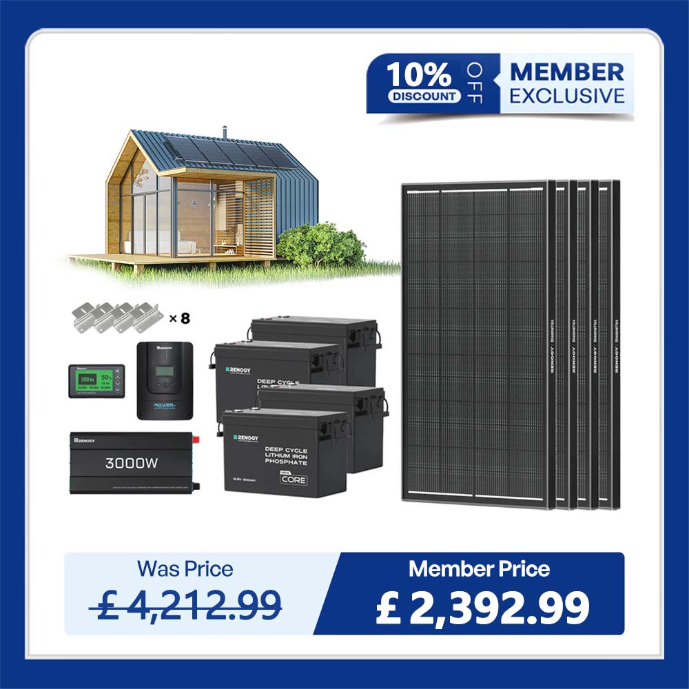 15.36kWh Off-Grid Power Kit | 3000W Inverter, 60A MPPT