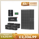 15.36kWh Off-Grid Power Kit | 3000W Inverter, 300Ah Batteies