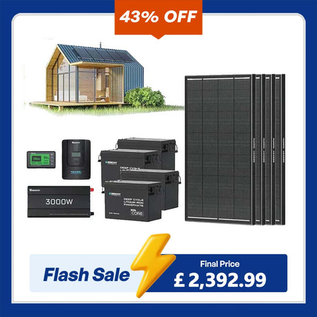 15.36kWh Off-Grid Power Kit | 3000W Inverter, 60A MPPT