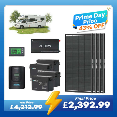15.36kWh Off-Grid Power Kit | 3000W Inverter, 60A MPPT