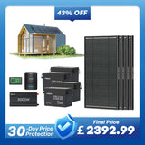 15.36kWh Off-Grid Power Kit | 3000W Inverter, 60A MPPT