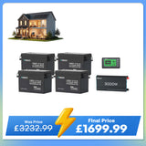 15.36kWh Off-Grid Power Kit | 3000W Inverter, 300Ah Batteies