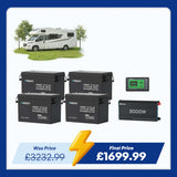 15.36kWh Off-Grid Power Kit | 3000W Inverter, 60A MPPT
