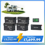 15.36kWh Off-Grid Power Kit | 3000W Inverter, 300Ah Batteies