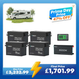 15.36kWh Off-Grid Power Kit | 3000W Inverter, 60A MPPT