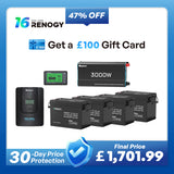 15.36kWh Off-Grid Power Kit | 3000W Inverter, 60A MPPT