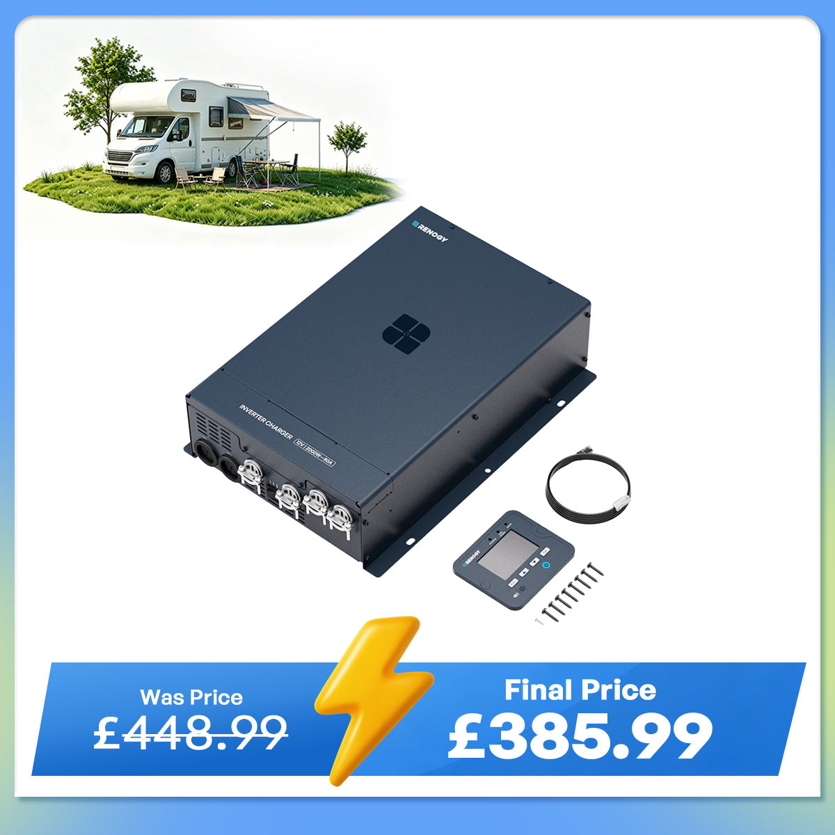 12V 3000W HF Inverter Charger Pure Sine Wave High-Frequency