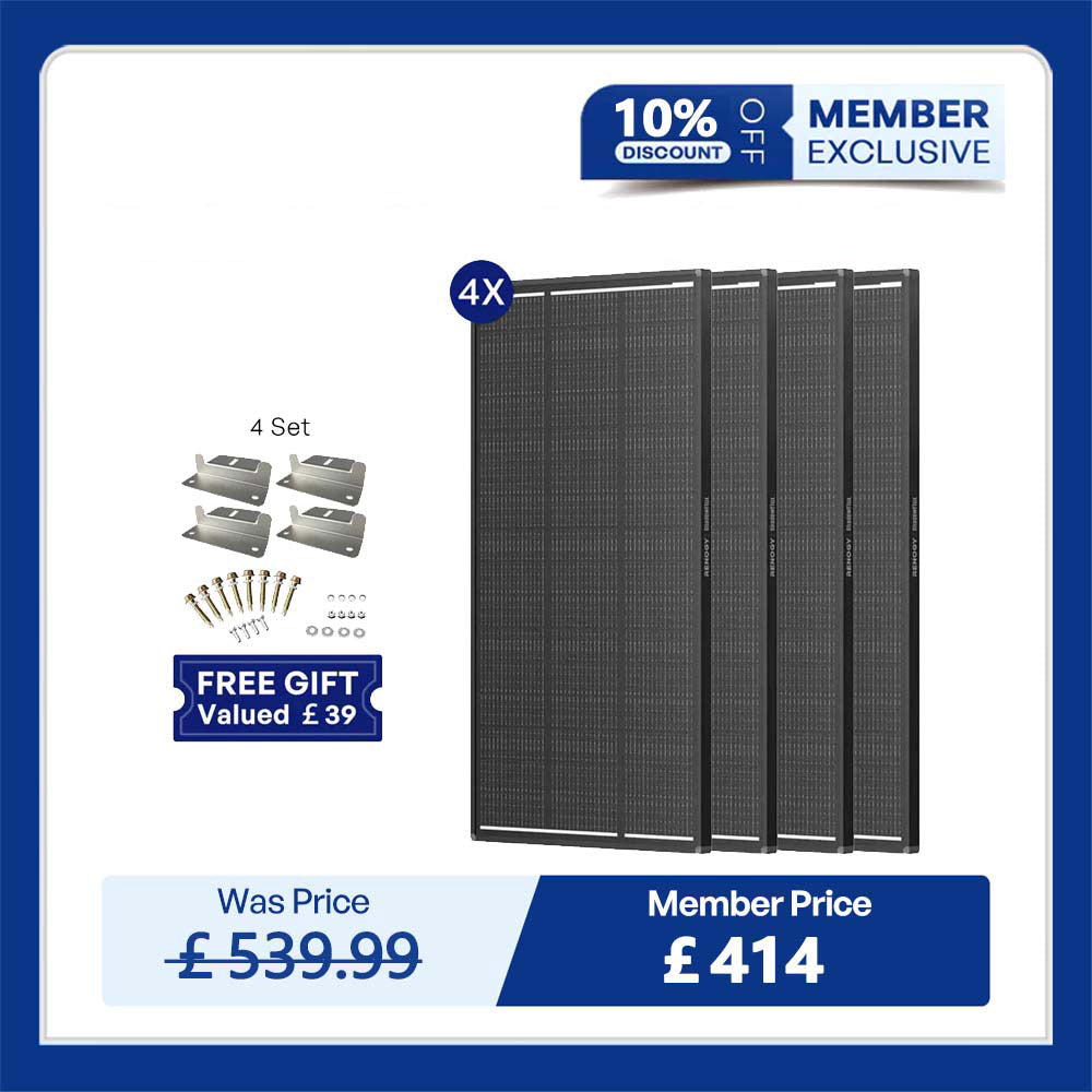ShadowFlux 12V 200W Anti-Shading Solar Panel