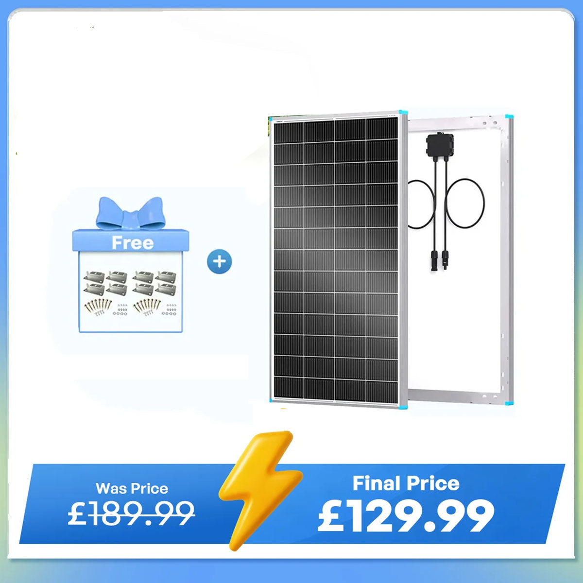 200W 16BB N-Type High Efficiency Monocrystalline Solar Panel