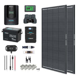 2kWh 400W 12V Solar Panel System w/Solar Panel, Battery, Inverter and Charge Controller