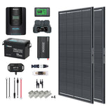 2Kwh 400W 12V Solar Panel System w/Solar Panel, Battery, Inverter and Charge Controller