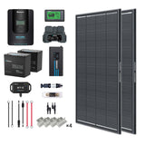 2Kwh 400W 12V Solar Panel System w/Solar Panel, Battery, Inverter and Charge Controller