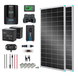 2Kwh 400W 12V Solar Panel System w/Solar Panel, Battery, Inverter and Charge Controller