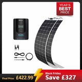 400W 12V Flexible Solar Marine Kit w/ Rover Li 40 Amp MPPT Solar Charge Controller