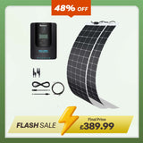 400W 12V Flexible Solar Marine Kit w/ Rover Li 40 Amp MPPT Solar Charge Controller