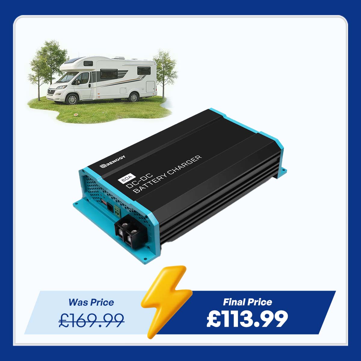 12V 60A DC to DC On-Board Battery Charger