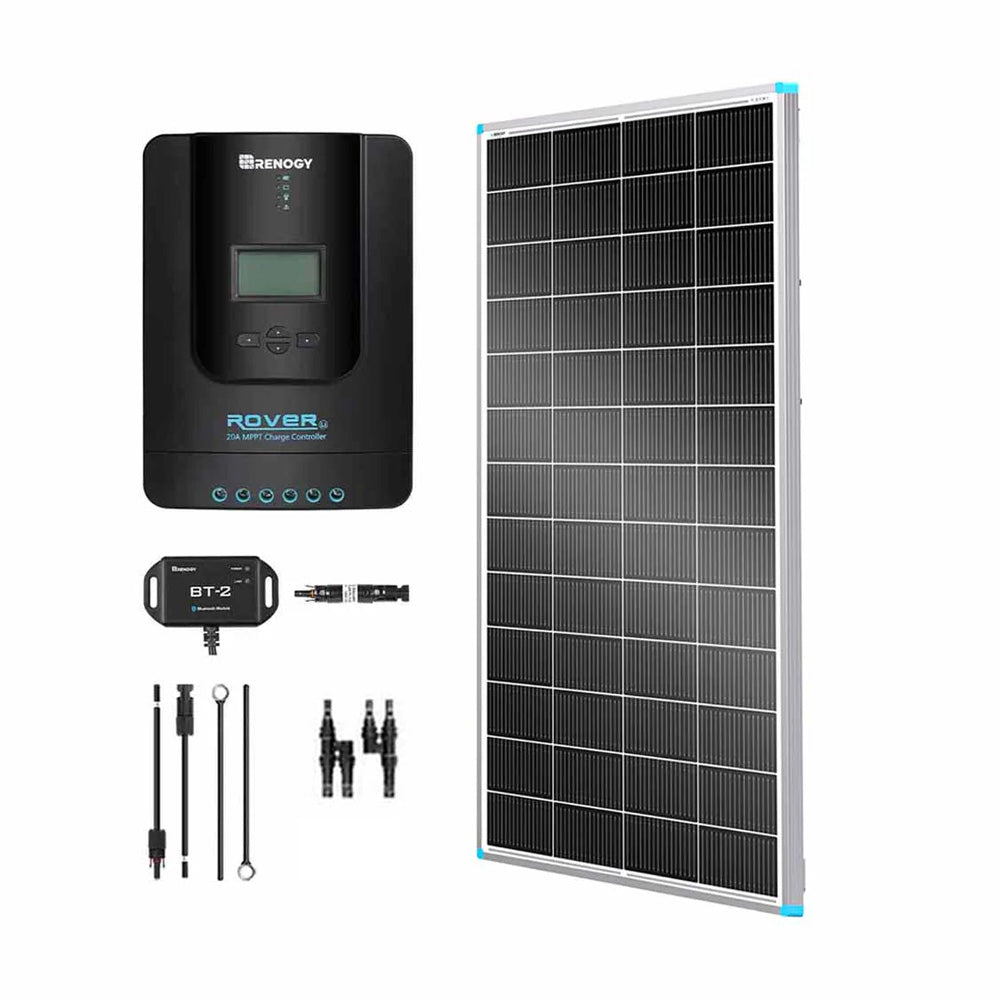 200W 12V 24V Monocrystalline Solar Premium Kit w Rover Charger Controller
