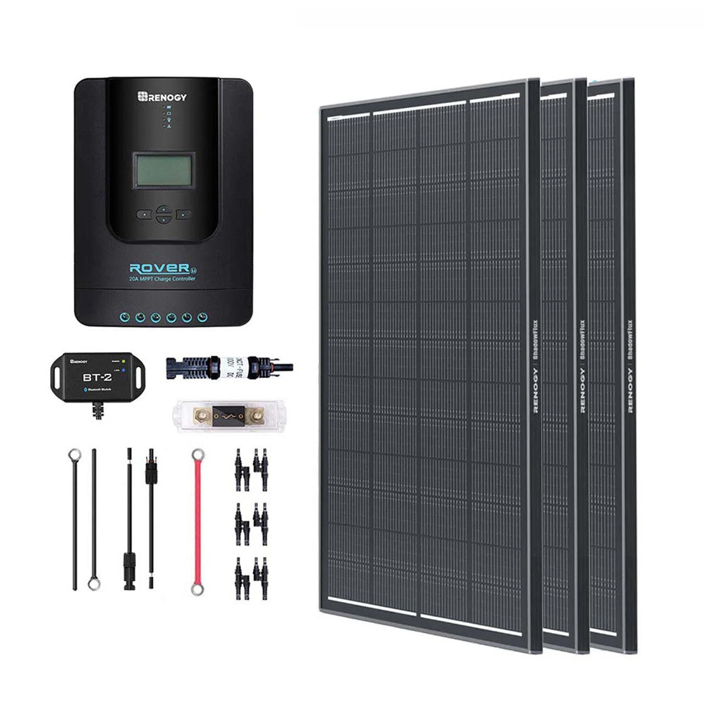 300W 360W 12V 24V Monocrystalline Solar Premium Kit w Rover Charger Controller